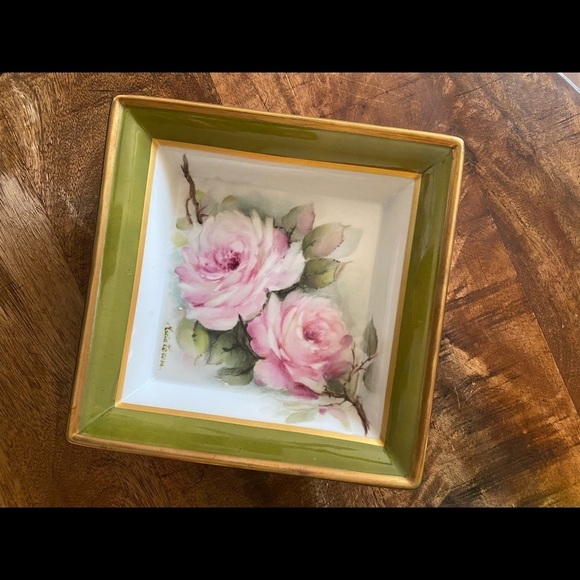 Hand painted vintage Italian plate - Picture 4 of 6